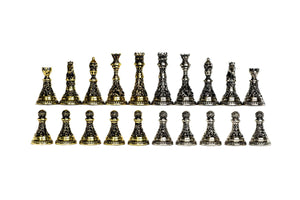Pièces d'échecs <br>en Bronze Forgé