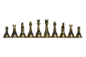Pièces d'échecs <br>en Bronze Forgé