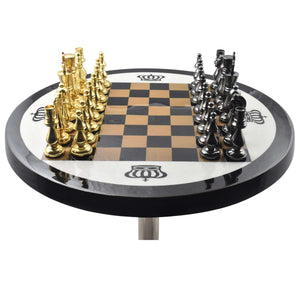 Jeu d'Echecs Métallique avec Table