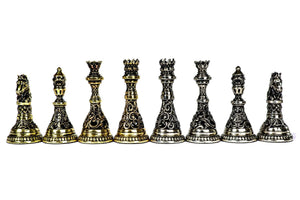 Pièces d'échecs <br>en Bronze Forgé