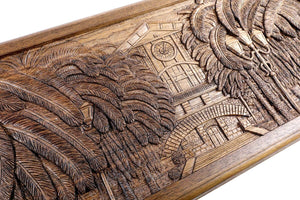 Backgammon en Bois de Luxe Pions Blancs