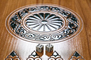 Backgammon en Bois Massif Dés