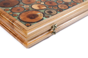 Backgammon en Bois Massif Serrure