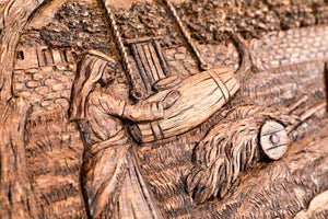 Backgammon de Voyage de Luxe en Bois de Noyer