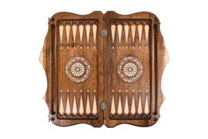 Backgammon de Voyage de Luxe Pions Noirs