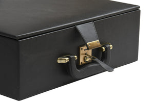 Coffret Pièces d'échecs <br>Velours Beige à Double étages