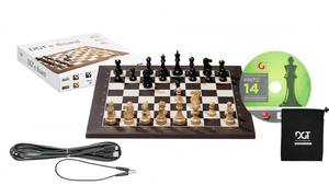 Echiquier Électronique <br>DGT e-Board USB bois de Wengé