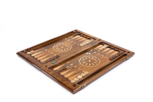 Grand Backgammon en Bois Pions Blancs