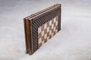 Grand Échiquier en Bois Cavalier