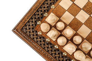 Jeu d'Echecs en Bois 40 cm Pliable