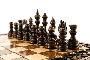 Jeu d'Echecs en Bois 40 cm Voyage