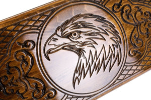 Plateau de Backgammon Aigle Hêtre