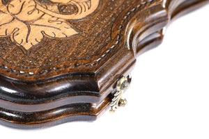 Plateau de Backgammon Eglise Bois de Hêtre