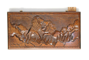 Plateau de Backgammon Félins Fermé