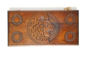 Plateau de Backgammon Lion Arménien en Bois