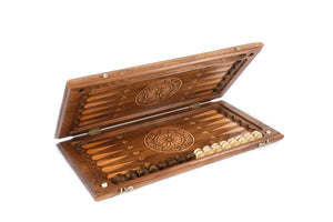 Plateau de Backgammon de Luxe en Bois