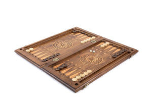 Plateau de Backgammon de Luxe Pions Noirs