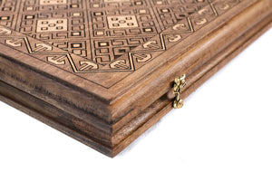 Plateau de Backgammon Mosaïque Serrure