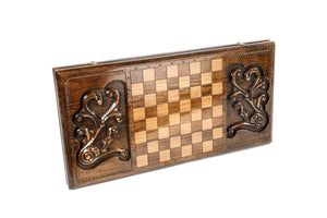 Plateau de Backgammon Rococo Damier