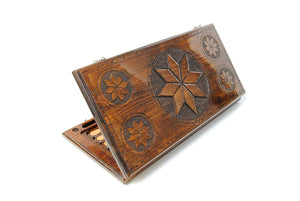 Plateau de Backgammon Scorpion en Hêtre