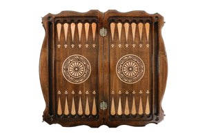 Plateau de Jeu Backgammon Pions Noirs