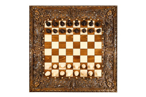 Table d'Echecs de Luxe Fabriquée à la Main
