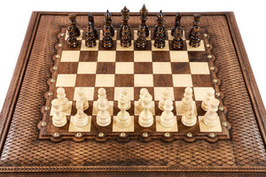 Table d'Échecs <br>en Bois de Hêtre