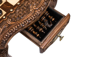 Table d'Echecs avec Ornements Pion