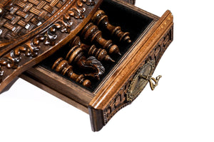 Table Echiquier Pions Noirs