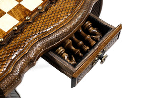 Table Jeu d'Échecs <br>en Bois