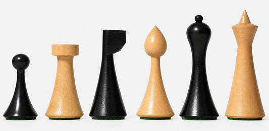 Jeu d'Echecs Art Minimal <br>en Bois de Buis