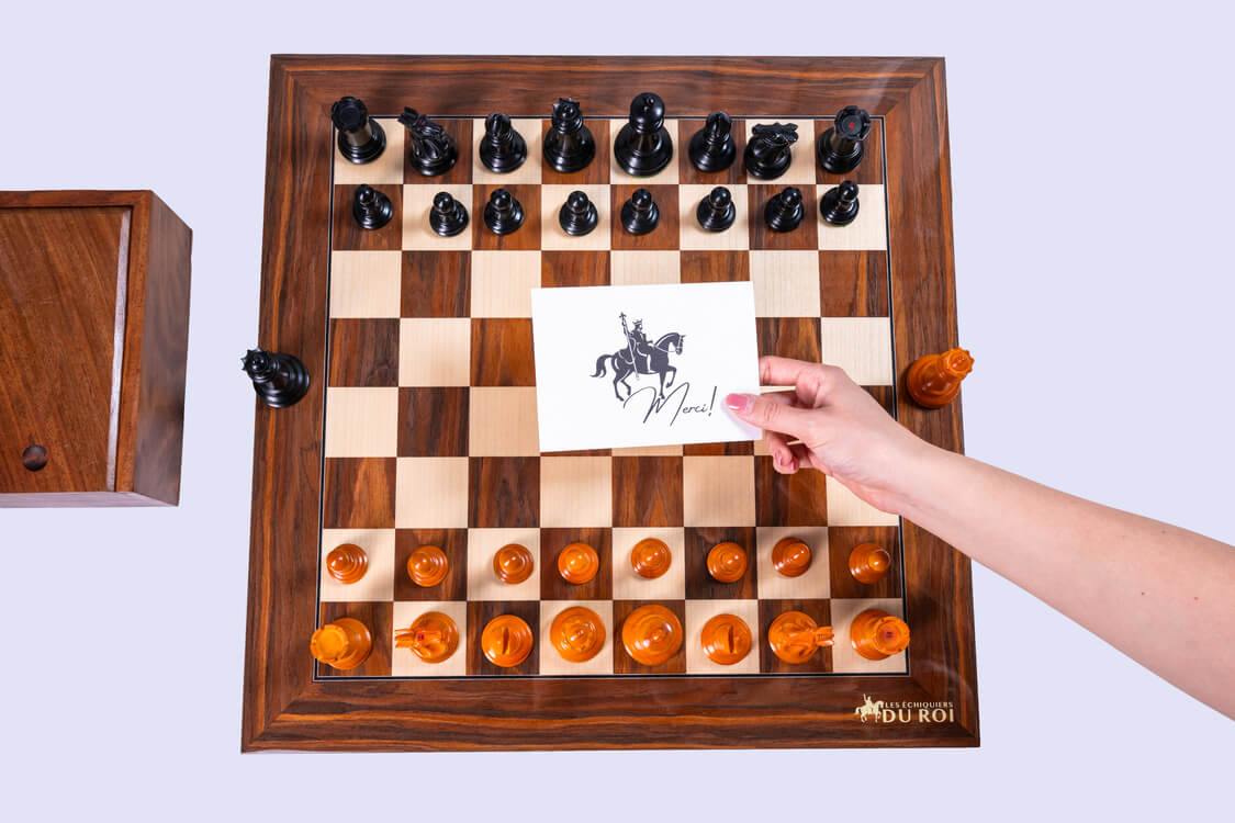 Jeu d'Échecs Antique <br>en Palissandre et Buis