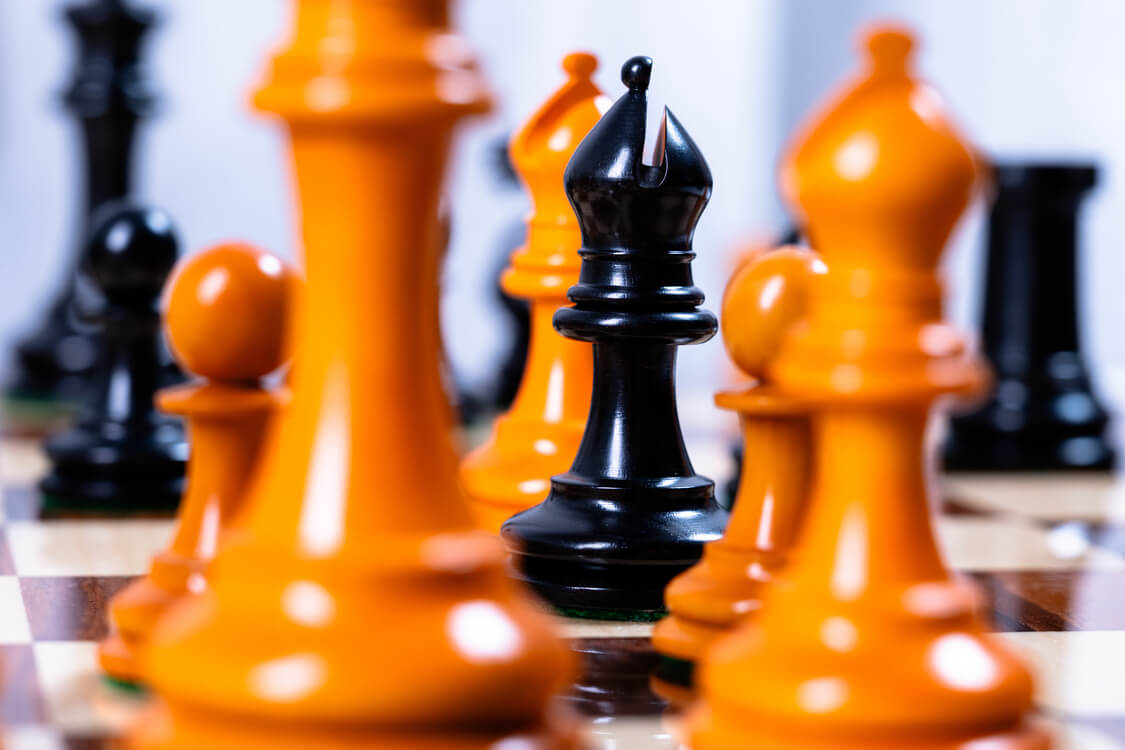 Jeu d'Échecs Antique <br>en Palissandre et Buis