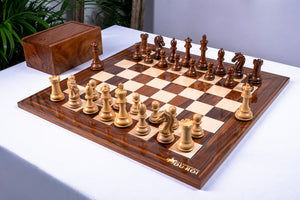 Jeu d'Échecs Équilibre <br>en Palissandre et Sheesham