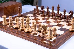Jeu d'Échecs Équilibre <br>en Palissandre et Sheesham