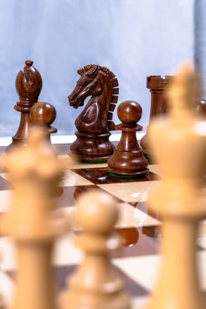 Jeu d'Échecs Équilibre <br>en Palissandre et Sheesham