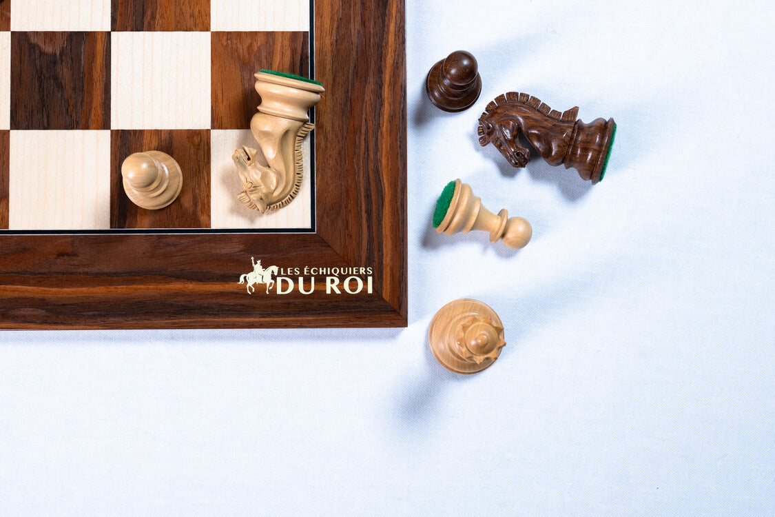 Jeu d'Échecs Équilibre <br>en Palissandre et Sheesham