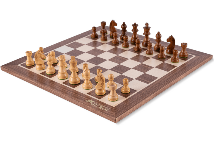 Jeu d'Échecs Éminence  en Bois d'Érable et de Noyer