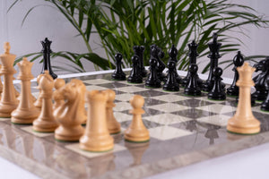 Jeu d'Échecs Ardoise <br>en Bois de Frêne