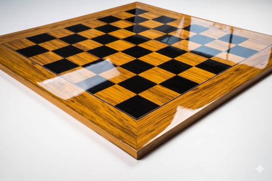 Échiquier Bois Marqueté <br>Bois d' Olivier et de Wengé