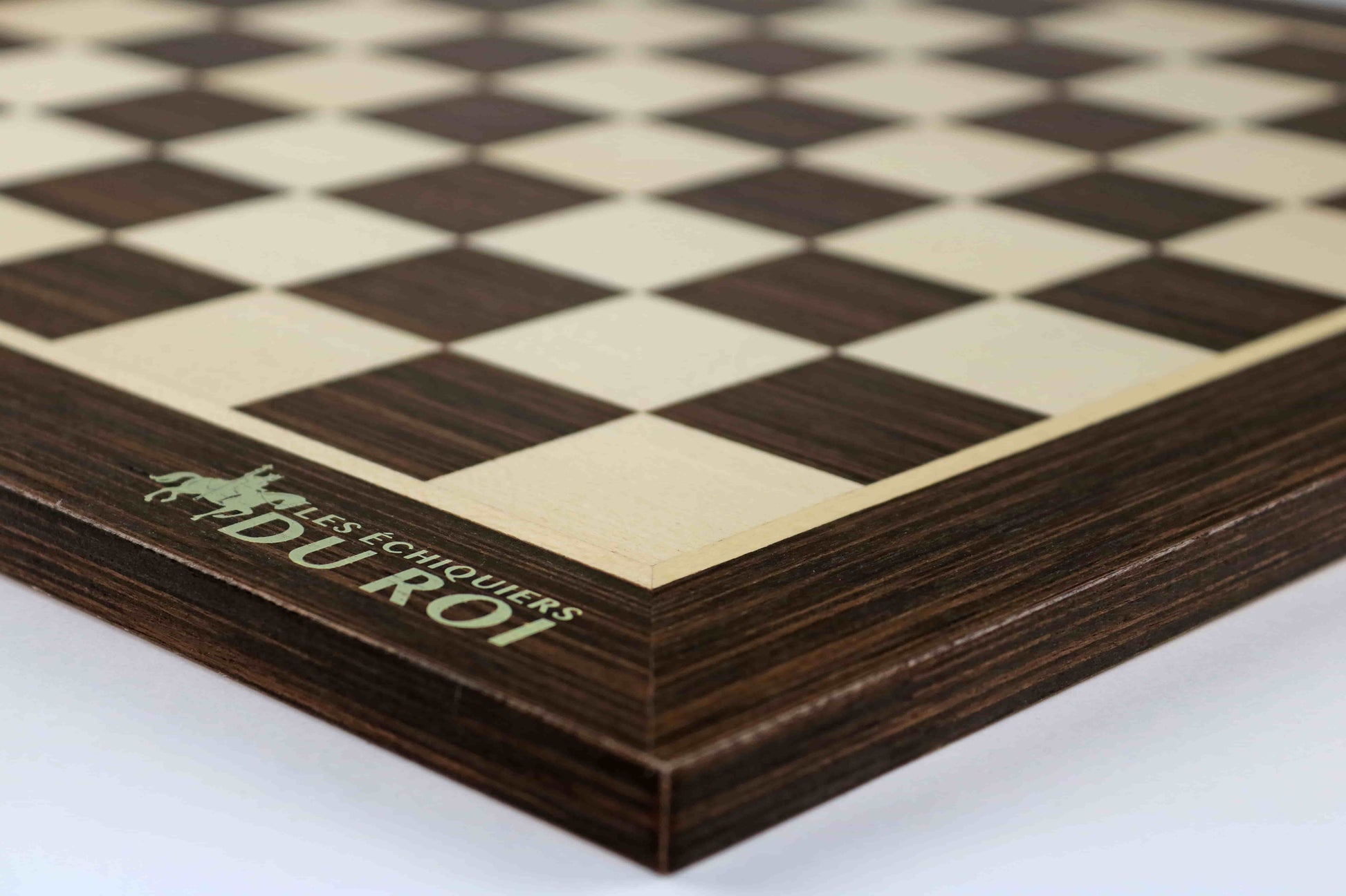 Plateau d'Échecs en Ébène et Érable Fait Main
