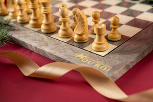 Jeu d'Échecs Perle <br>en Bois de Frêne et Buis
