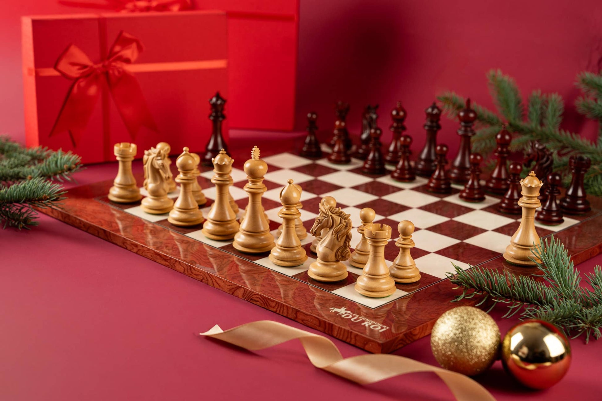 Jeu d'Échecs Rubis <br>en Bois de Frêne