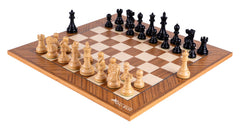 Jeu d'Échecs Ondée <br>en Bois de Teck