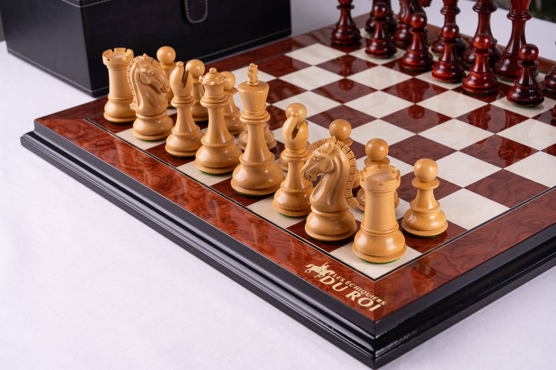 Jeu d'Échecs Quintessence <br>en Loupe de Frêne