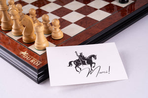 Jeu d'Échecs Vestige <br>en Loupe de Frêne