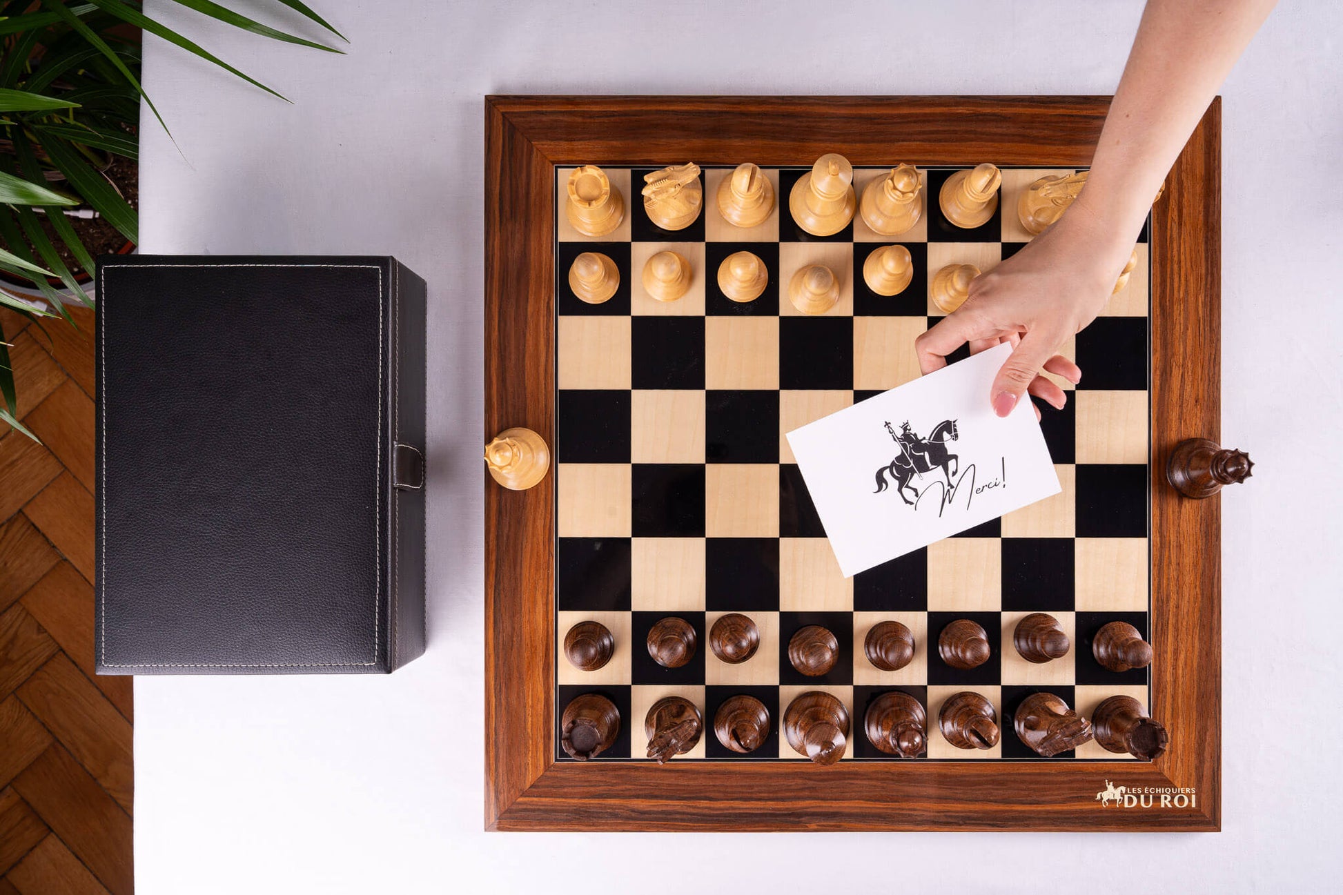 Jeu d'Échecs Lignée <br>en Bois de Palissandre et Érable