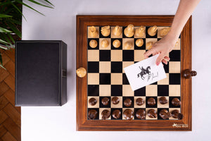 Jeu d'Échecs Lignée <br>en Bois de Palissandre et Érable