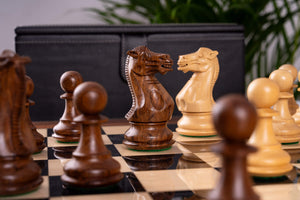 Jeu d'Échecs Lignée <br>en Bois de Palissandre et Érable