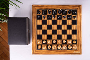 Jeu d'Échecs Racines <br>en Bois d'Olivier